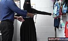 delilah, your hijab hides stolen underwear - suck my cock or face charges now