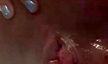 Ebony Babe Stuffs Toy Deep in Ass!