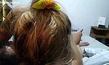 whoa, cutie in mesh lingerie drenches stepdaughter's big ass in milk 💦🍈