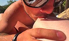 Hot street pounding Russian redhead bitch action 🔥🍑