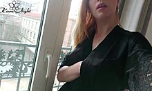 babe from paris sends horny solo fingering video close-up of her hairy wet pussy to lover