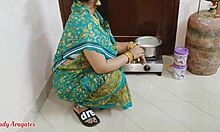 Maid bends over kitchen counter for early morning pussy pounding and deepthroat