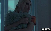 little stepsis shares vacation bed craving rough anal creampie