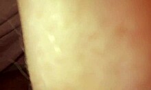 Blonde stepmom with big natural tits and wet pussy sucks stepson's huge cock in steamy 69