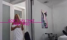 hot blonde stepsister slut aspen romanoff spreads shaved pussy wide for taboo brother riding fetish