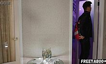 little stepsis shares vacation bed craving rough anal creampie