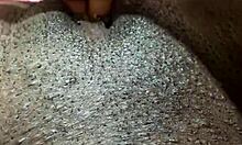 my ebony pussy lips drip during solo anal masturbation creampie