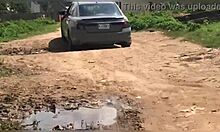 Cheap fat slut with big ass spreads wide in budget hotel for monster cock