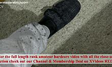 kiwi trashy milf tries pissing high like a dude but splatters everywhere hilariously