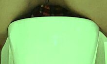 Heart pounding as asian teen takes anal deep in family bathroom squirting everywhere in ecstasy