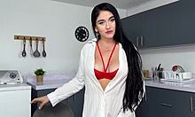 Pov Horny Milf Stepmom Sucks Muscular Stepson's Cock Bent Over in Stockings