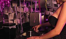 porn babe's big tits and monster cock tease backstage before anal pounding