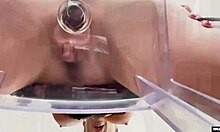 Milf Rips Clothes Off Shaved Wet Pussy Masturbates Hard On Clear Chair Clit Thrashing