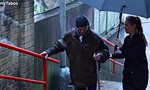 Old Man Destroys Teen's Tight Asshole with Monster Cock Deep