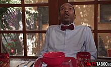 Penelope Woods serves as centerpiece for hungry guys