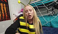 step sis kallie taylor craves bros huge candy cock rides it sloppy cowgirl