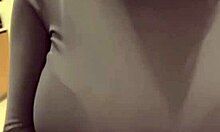 Jerking throbbing cock hard on stepmom's massive milky tits until huge explosion