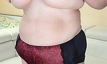 Ever seen a thick busty granny wife strip completely naked for you?