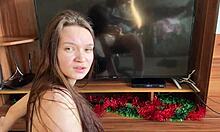 stepsis cleans house then sucks stepbro's throbbing dick to fix his erection