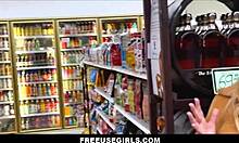 freeuse skinny petite blonde teen emma rosie frozen at work licks customer pussy then fucked public muff diving