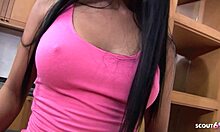 Heartbroken Thai teen seduces tourist for POV blowjob hotel fuck