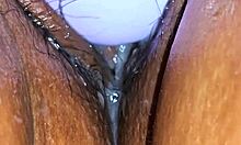 Latina MILF Cougar Rips Clothes Fucks Husband Tight Wet Hairy Pussy Missionary Sensual Closeup!