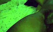 Thick Latina wife grinds face on hubby's cock?