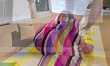 Petite Scarlett Page stretches yoga style for hardcore doggystyle cumshot