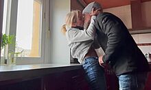 Horny Kitchen Wife Craves Pussy Lick Doggy Creampie