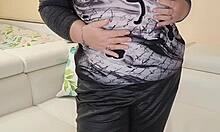 Ever seen a thick busty granny wife strip completely naked for you?