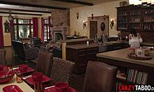 Penelope Woods serves as centerpiece for hungry guys