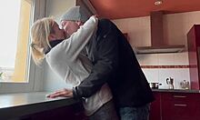 Horny Kitchen Wife Craves Pussy Lick Doggy Creampie