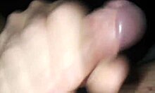 he grabs his throbbing big dick and strokes it wildly during porn