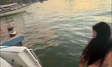 putaria na lancha com renatinha mello sentando pros cria no aniversário dela com gozo na boca e cu