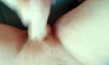 good mroning babe... milf grabs fat cock for deep morning handjob and swallow cumshot