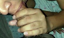 Prostitute Squirts on Thick Cock After Sloppy Suck