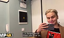 the cute skinny blonde russian neighbor nympho with small tits and shaved pussy takes vip4k cock deep in tight butthole until cum overflows