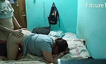 Fucking my chubby latina gf doggystyle in thong