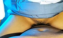 Asian schoolgirl spreads boobs for deep creampie fuck