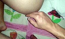 Shaved tight wet pink pussy of stepsister gets fucked close-up