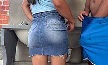 big butt wife in skirt craves tight ass fuck now!