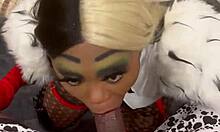 Cruella Devours Big Black Cock In Brutal Bareback Doggystyle Deepthroat Session