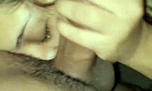 Prostitute Squirts on Thick Cock After Sloppy Suck