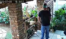 spycam catches wife cheating with two best friends double penetrating her tight pussy at work!