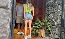 innocent teen latina surprises horny stepdad for rough amateur creampie sex