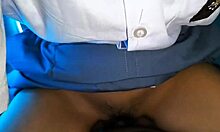 Asian schoolgirl spreads boobs for deep creampie fuck