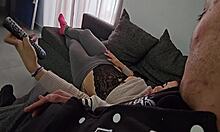 argentinian chubby brunette milf loses bet and gets bent over fucked deepthroat doggystyle in homemade casting interview