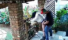 spycam catches wife cheating with two best friends double penetrating her tight pussy at work!