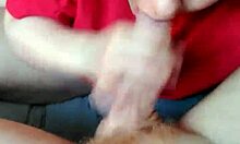 good mroning babe... milf grabs fat cock for deep morning handjob and swallow cumshot