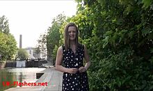 Im laura flashin my small teen tits public voyeur